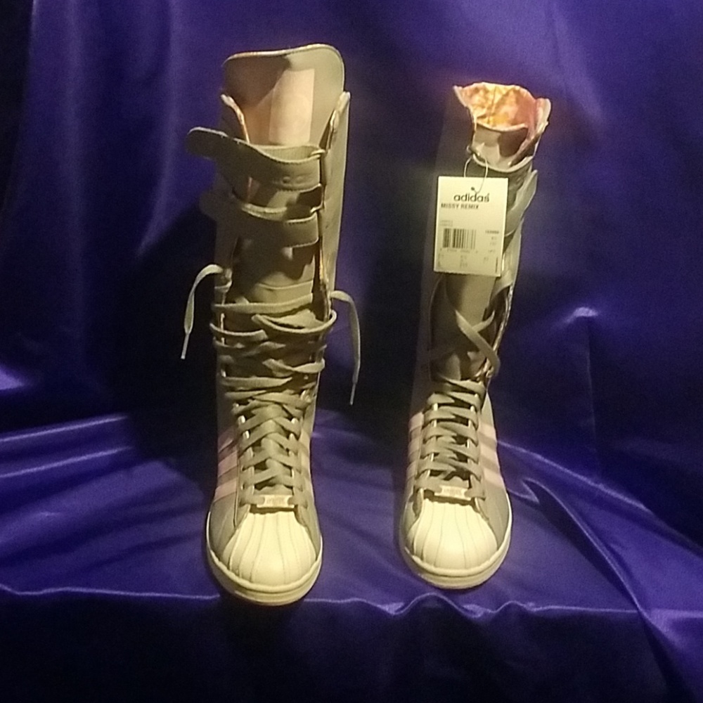 Adidas Missy Remix shell toe boots
